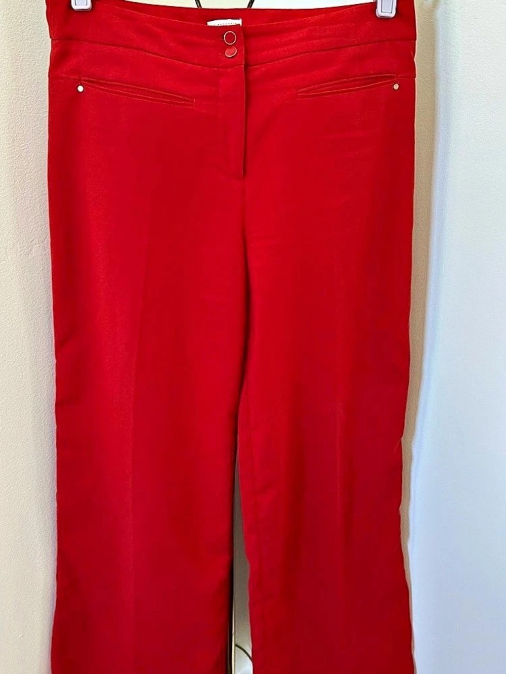 Anthropologie LEIFSDOTTIR Red Wide Leg Pants Size 10